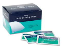 Moist Saline Cleansing Wipes